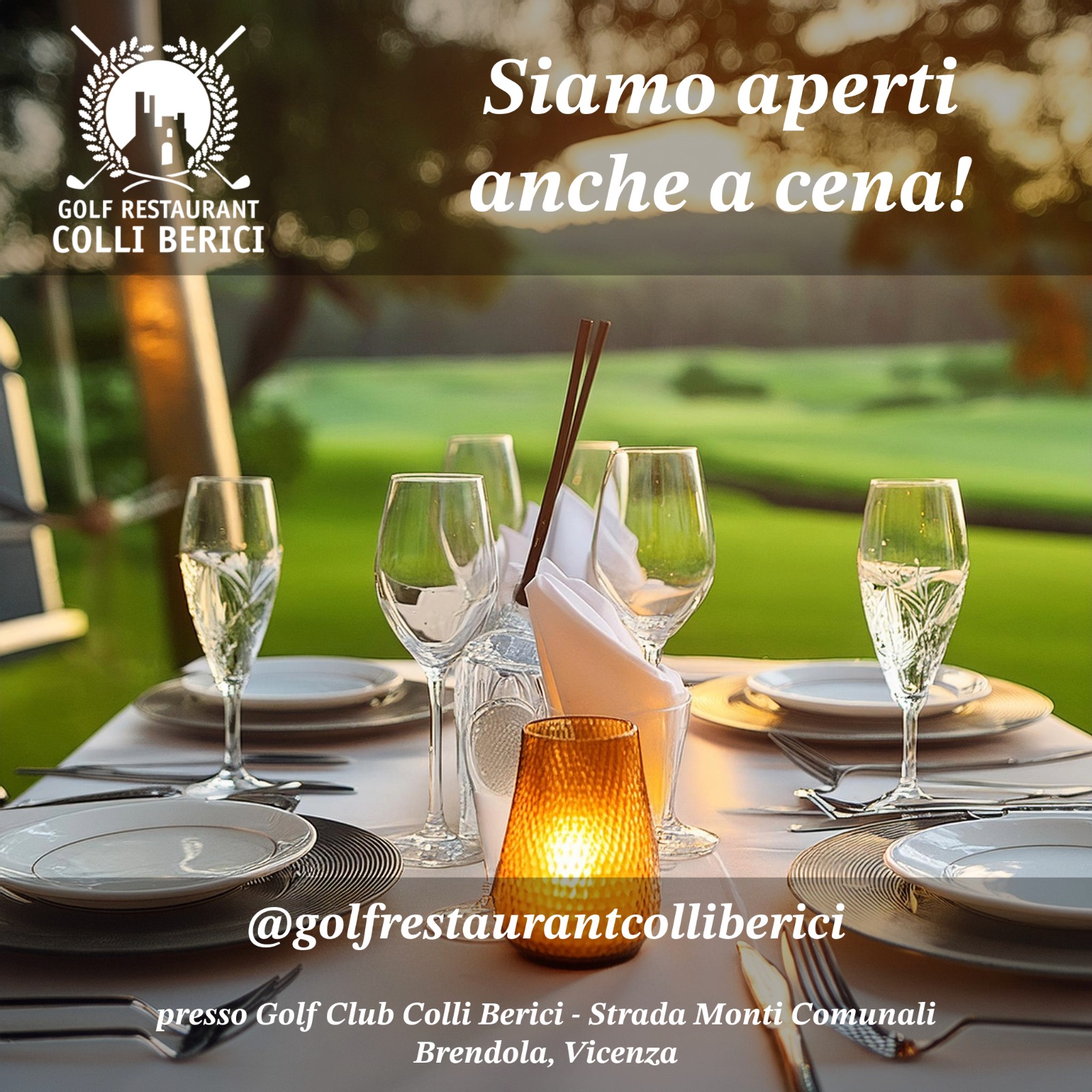 Siamo aperti anche a cena!